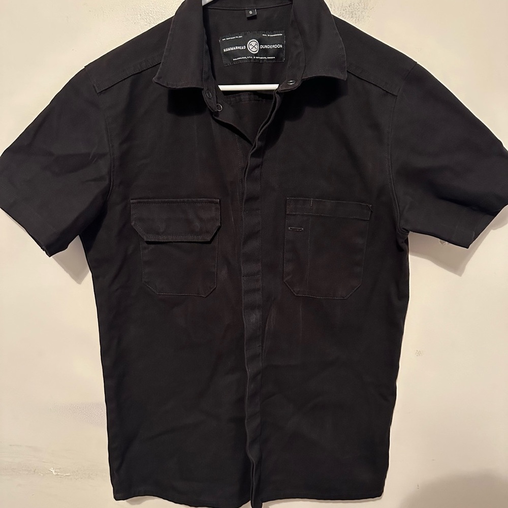 Hammerhead X Dunderdon Short Sleeves Work Shirt Men’s Small Black